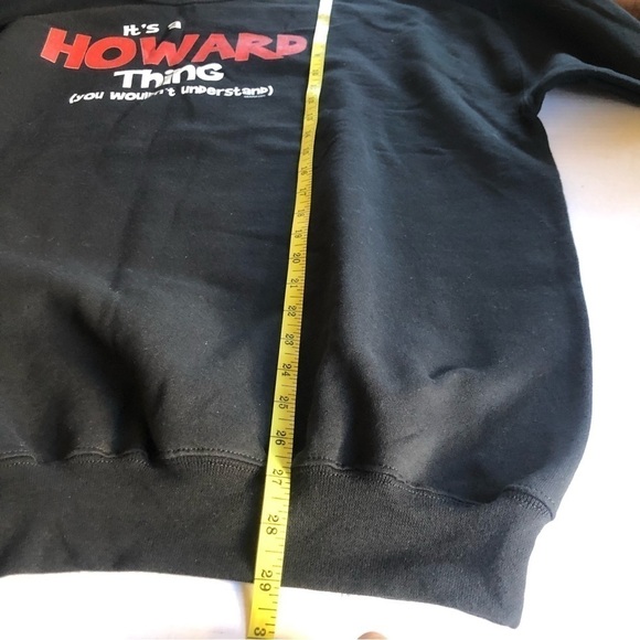 Ink Pixi It’s a Howard Thing Graphic Black Oversized Sweatshirt Size XL (46-48) - Picture 7 of 11